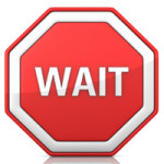image - Wait sign